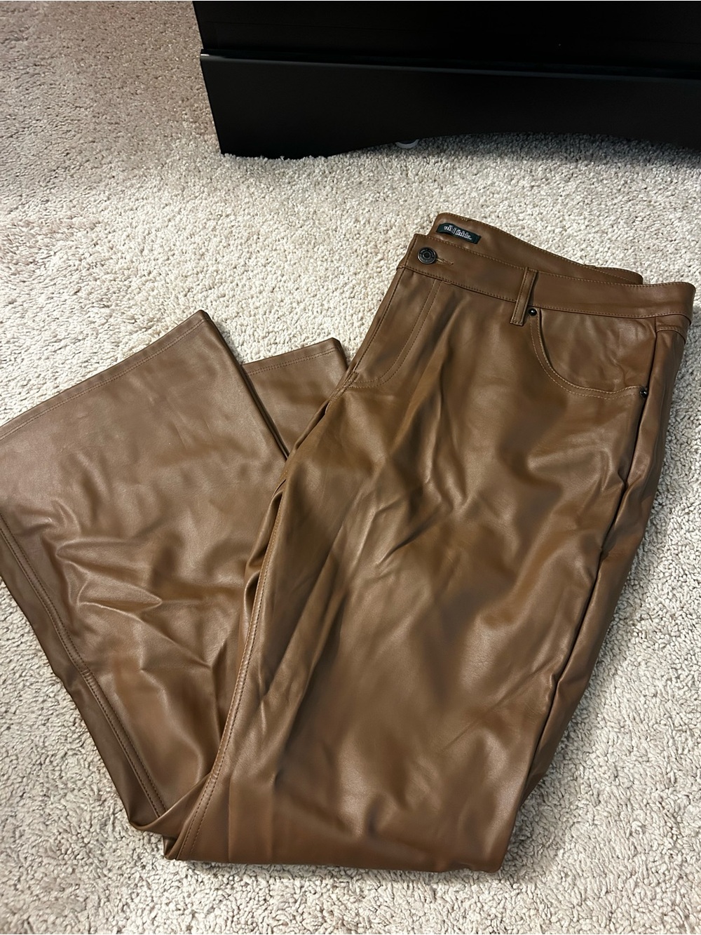 wild fable Tan Faux Leather Pants